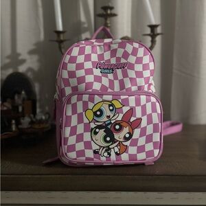 Pink Checkered Powerpuff Girls Mini Backpack